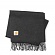 (I013507) CLAN SCARF-DARK GREY HEATHER