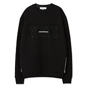 UNISEX YOUTH ZIP SWEATSHIRT-BLACK