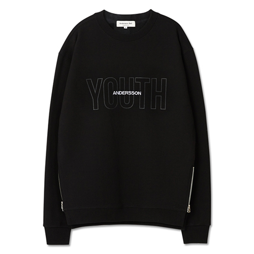 UNISEX YOUTH ZIP SWEATSHIRT-BLACK