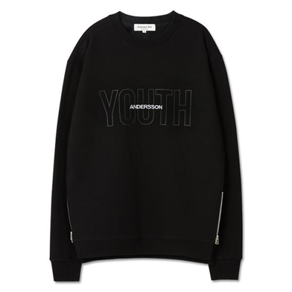 UNISEX YOUTH ZIP SWEATSHIRT-BLACK
