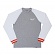 (I018683)WIP LS RILEY T-SHIRT-GREY HEATHER/WHT