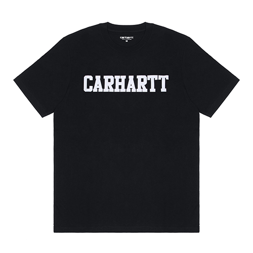(I018486) COLLEGE T-SHIRT-BLK/WHT