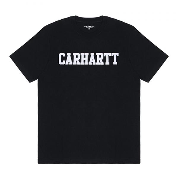 (I018486) COLLEGE T-SHIRT-BLK/WHT