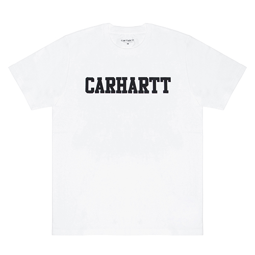 (I018486) COLLEGE T-SHIRT-WHT/BLK