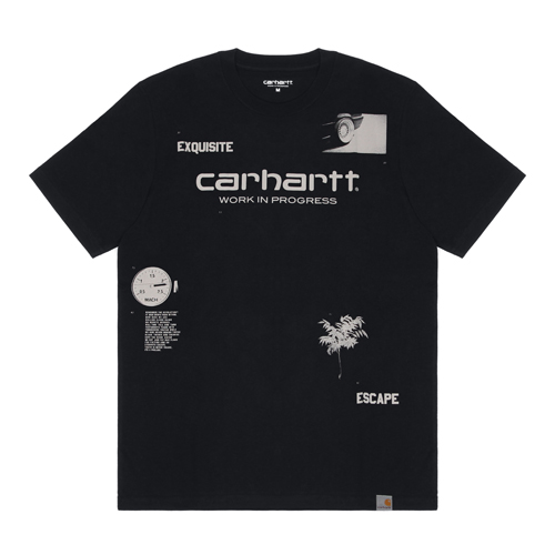 (I021344)WIP S/S ESCAPE SCRIPT T-SHIRT-BLK