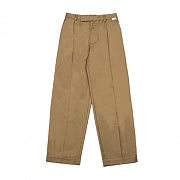 COLOR DIVIDIED WIDE SLACKS_BEIGE