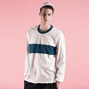 DIVIDED LOOSE T-SHIRT_IVORY
