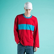 DIVIDED LOOSE T-SHIRT_RED
