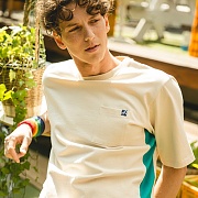 SIDECUT POCKET T-SHIRT_IVORY