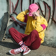80S RETRO CREW NECK_YELLOW