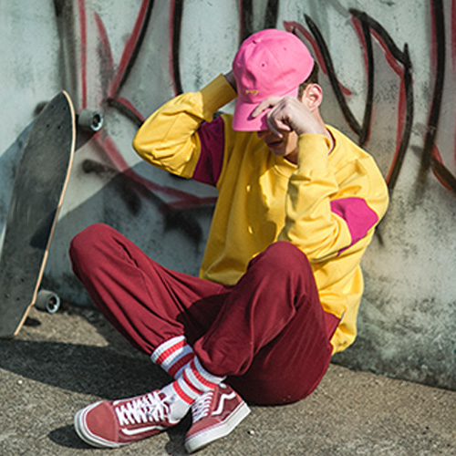 80S RETRO CREW NECK_YELLOW