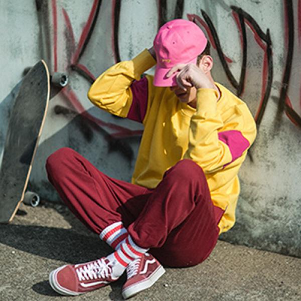 80S RETRO CREW NECK_YELLOW