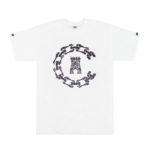 BONEZ CHAIN C SS TEE - WHT(1540707)
