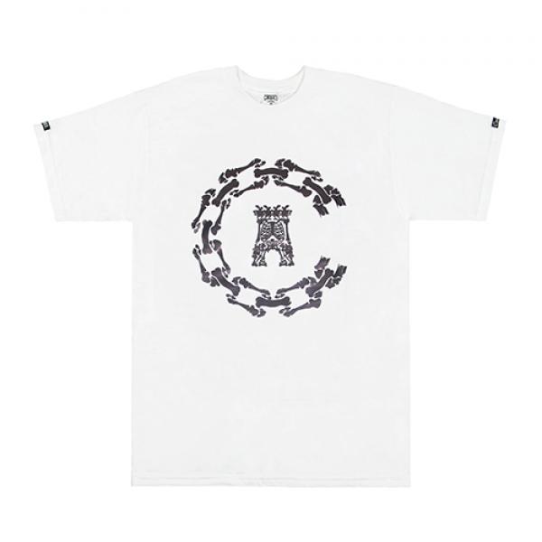 BONEZ CHAIN C SS TEE - WHT(1540707)