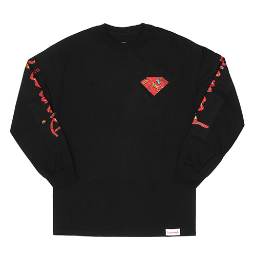 LOW LIFE LONG SLEEVE TEE-BLK