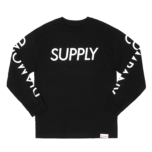 SUPPLY LONG SLEEVE TEE-BLK