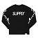 SUPPLY LONG SLEEVE TEE-BLK