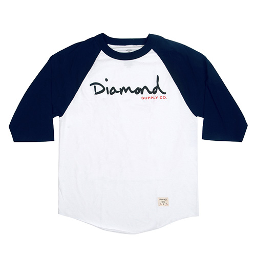 OG SCRIPT RAGLAN-WHT/NVY