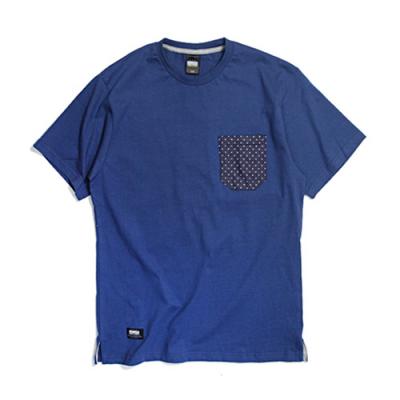 [FRIZM WORKS] DOT POCKET TEE-MARINE BLUE