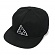 BEDFORD TRIPLE TRIANGLE SNAPBACK-BLK
