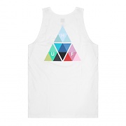 TRIANGLE PRISM TANK-WHT
