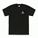 TRIANGLE ROSE SS TEE - BLK