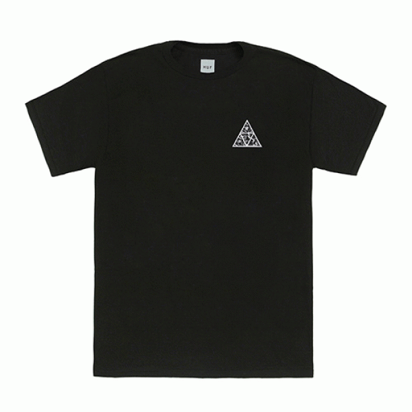 TRIANGLE ROSE SS TEE - BLK