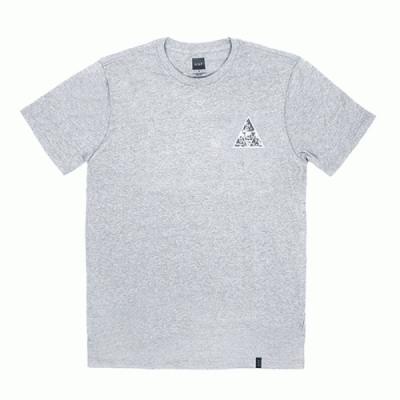 TRIPLE TRIANGLE SKULLS TEE - GRY