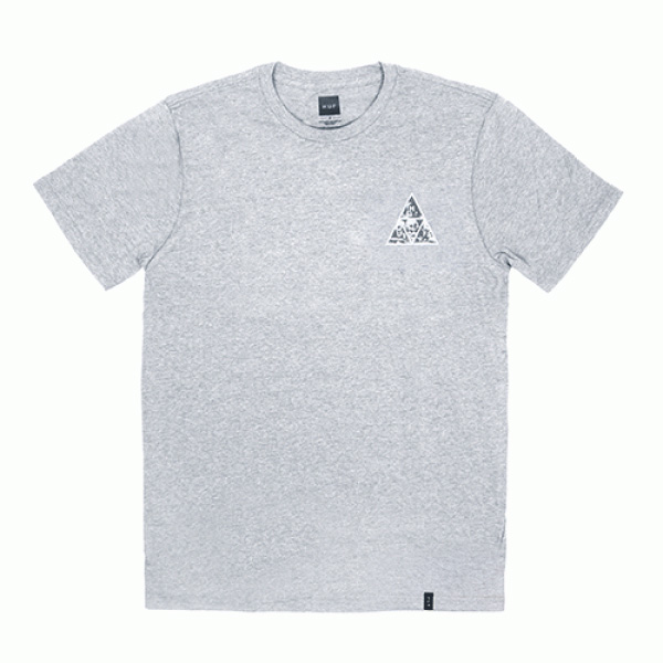 TRIPLE TRIANGLE SKULLS TEE - GRY