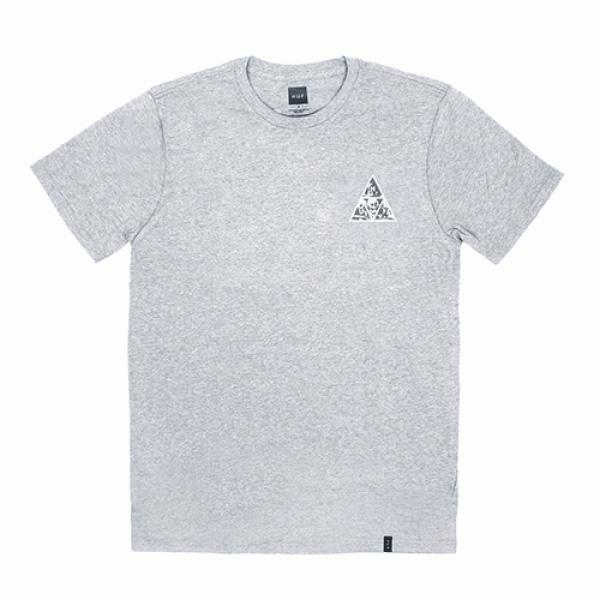 TRIPLE TRIANGLE SKULLS TEE - GRY