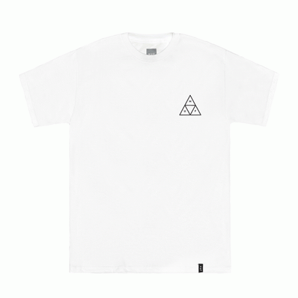 TRIPLE TRIANGLE TEE-WHT(bk print)