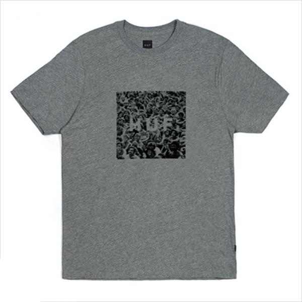 WOOD STOCK BOX LOGO SS TEE_GRY