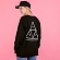 TRIPLE TRIANGLE CREWNECK-BLK
