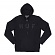 HUF LOGO ZIP UP HOOD_BLK
