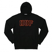 HUF CLASSIC LOGO PULLOVER HOOD-BLK