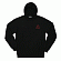 TRIPLE TRIANGLE PULLOVER FLEECE-BLK(print-red)