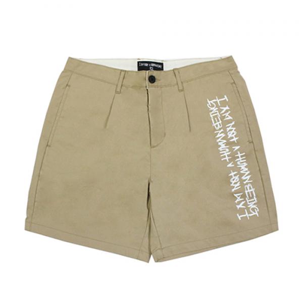 BASIC LOGO CHINO SHORTS-BEIGE