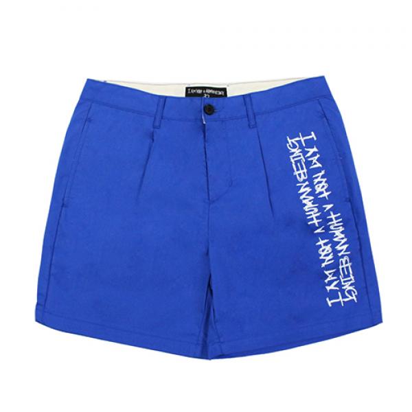 BASIC LOGO CHINO SHORTS-BLUE