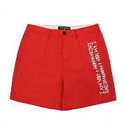 BASIC LOGO CHINO SHORTS-RED