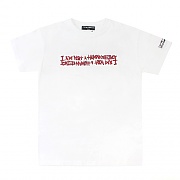 RED BASIC LOGO T-SHIRT-WHITE