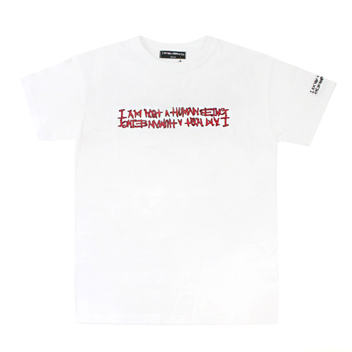 RED BASIC LOGO T-SHIRT-WHITE