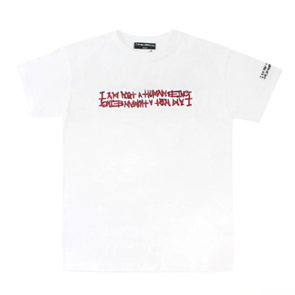 RED BASIC LOGO T-SHIRT-WHITE