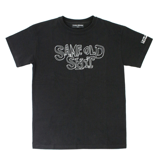 SAME OLD SHIT 3D LOGO T-SHIRTS-BLK