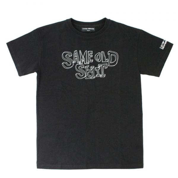 SAME OLD SHIT 3D LOGO T-SHIRTS-BLK
