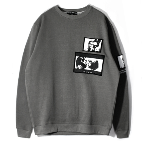 I LOVE YOU NATALIE CREWNECK - GREY