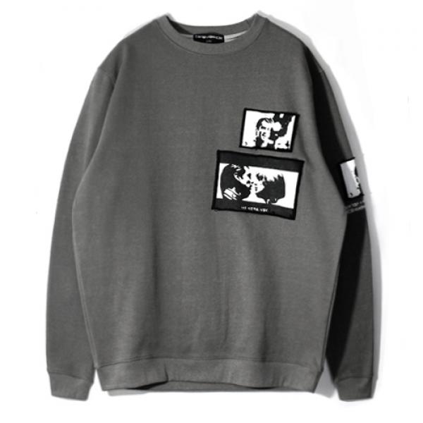 I LOVE YOU NATALIE CREWNECK - GREY