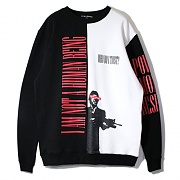 WHO DO I TRUST CREWNECK - BLACK/WHITE