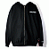 BASIC LOGO ZIP UP HOODIE-BLACK