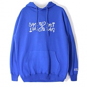 SAME OLD SHIT LOGO HOODIE - BLUE