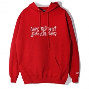 SAME OLD SHIT LOGO HOODIE - RED
